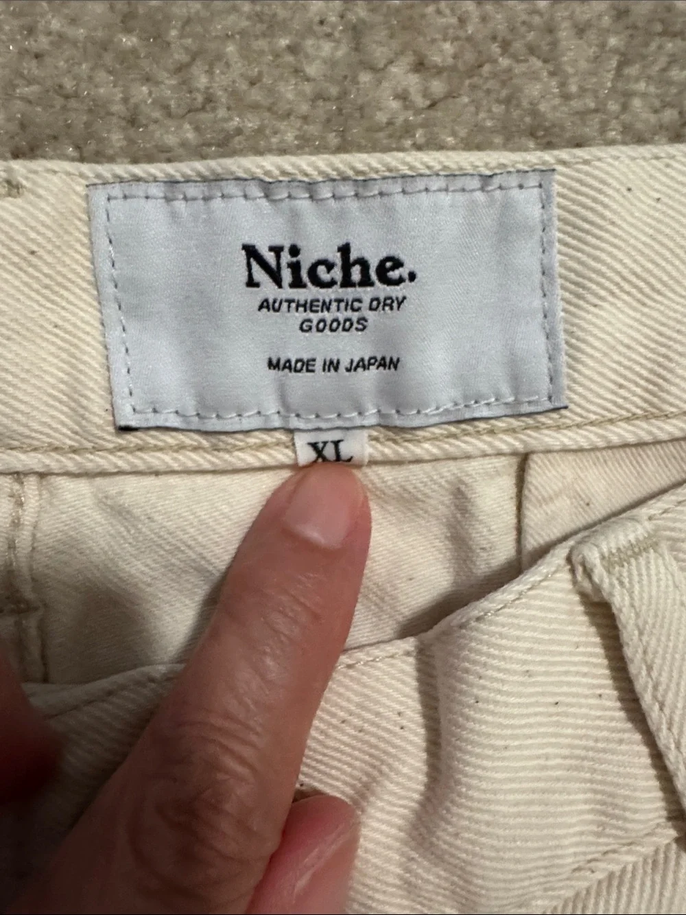 Niche Authentic Dry Goods Japanese Streetwear Utility Bermuda Shorts Natural-L
